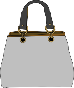 252x299 Gray Bag Clip Art