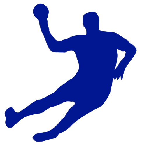 487x500 Handball Playing Public Domain Vectors