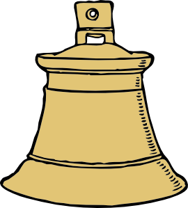 270x299 Gold Bell Clip Art