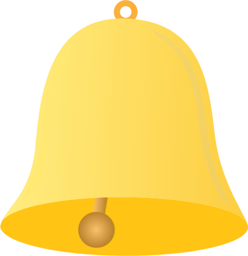 485x500 Vector Image Of Yellow Bell Symbol Public Domain Vectors