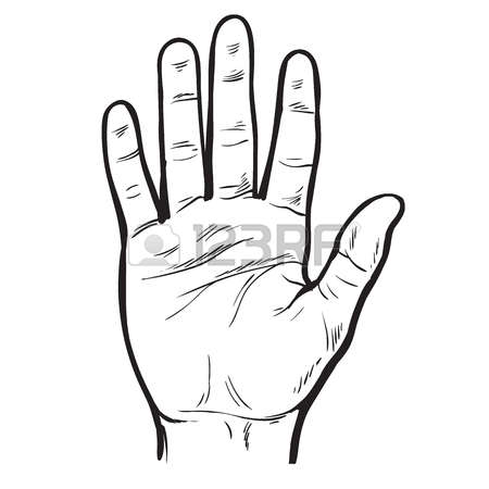 450x450 Hand Clipart Five Finger