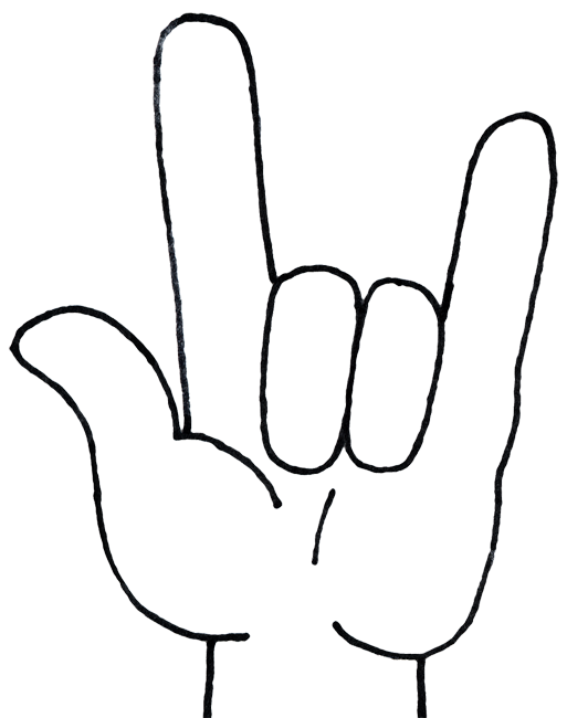 513x650 Rock And Roll Hand Clipart