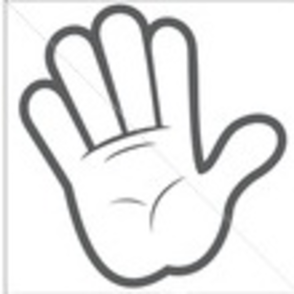 600x600 Cartoon Hand Clipart