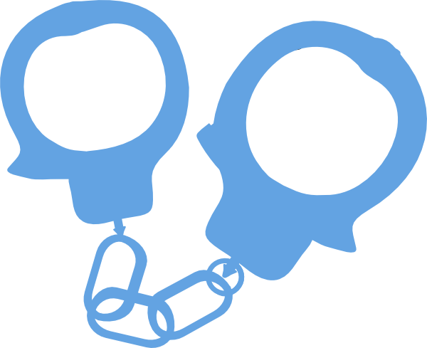 600x489 Handcuffs Police Blue Clip Art