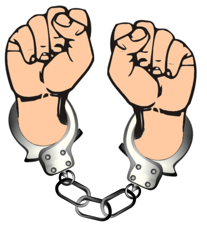 675x741 Hands In Handcuffs Clipart