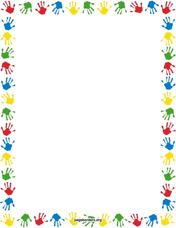 Handprint Border | Free download on ClipArtMag