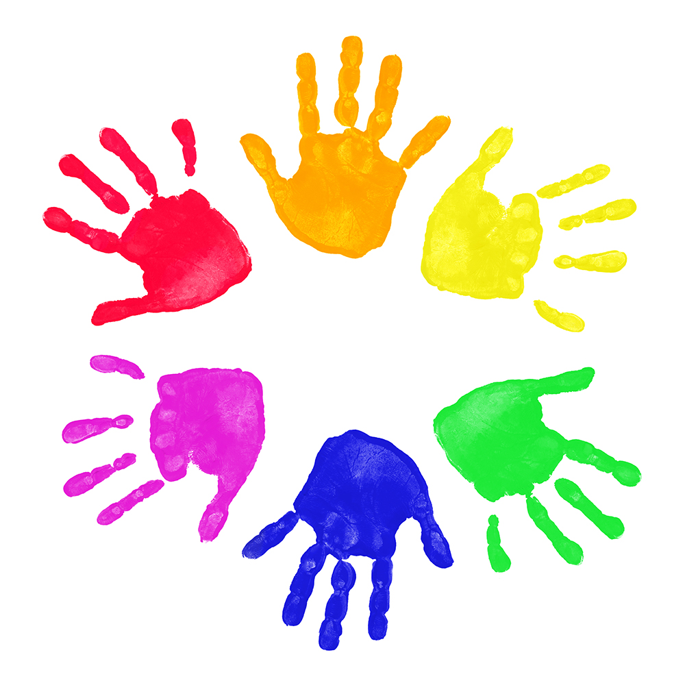 1000x1013 Colorful Clipart Handprint
