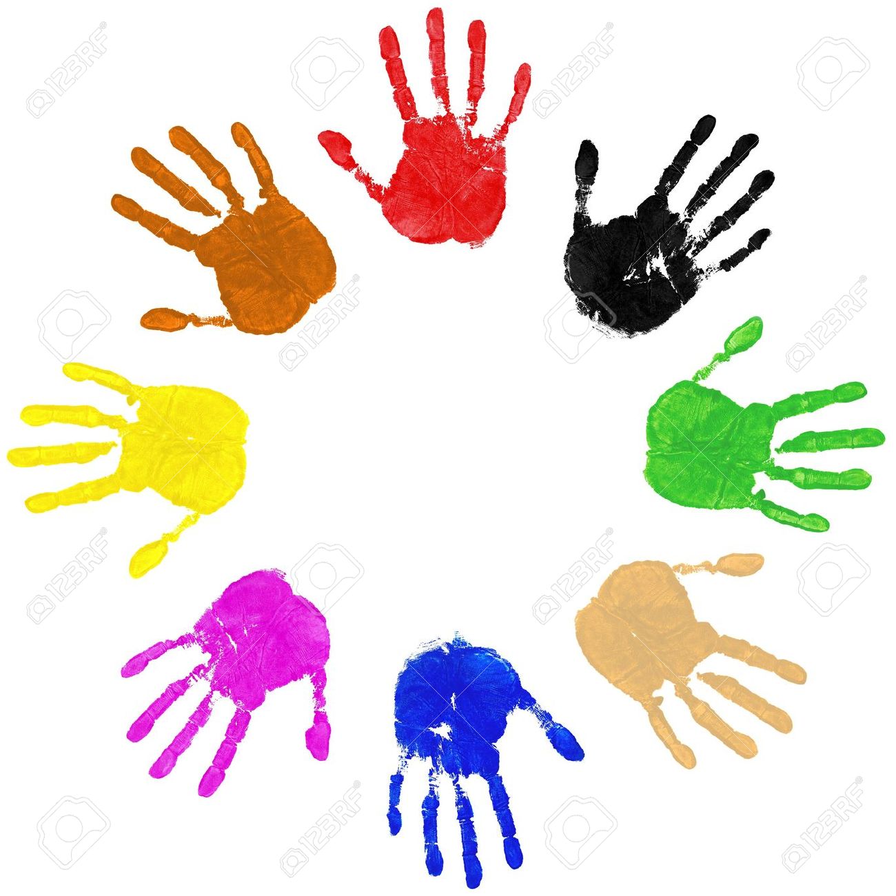 1300x1300 Handprint Clipart Paint Hand
