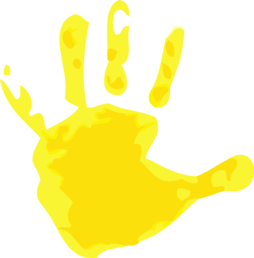 523x530 Handprint Heart Preschool Clipart