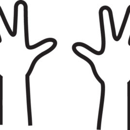 268x268 Best Photos Of Left And Right Hand Outline Hand Outline Coloring