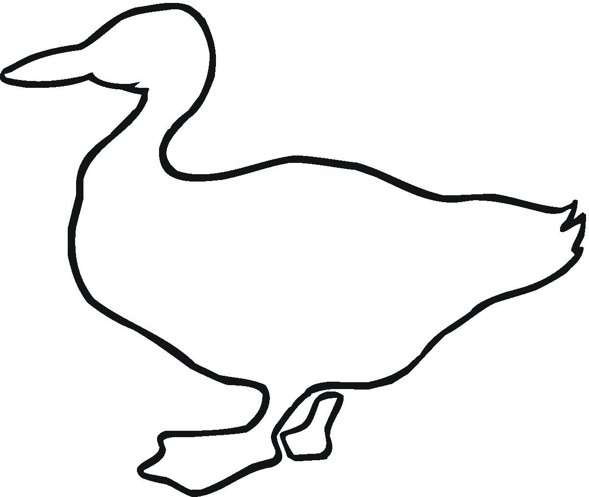 1200x1013 Outline Of A Duck Group
