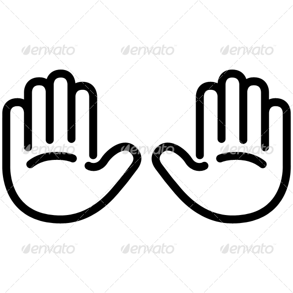 590x590 Handprint Clipart Handprint Outline