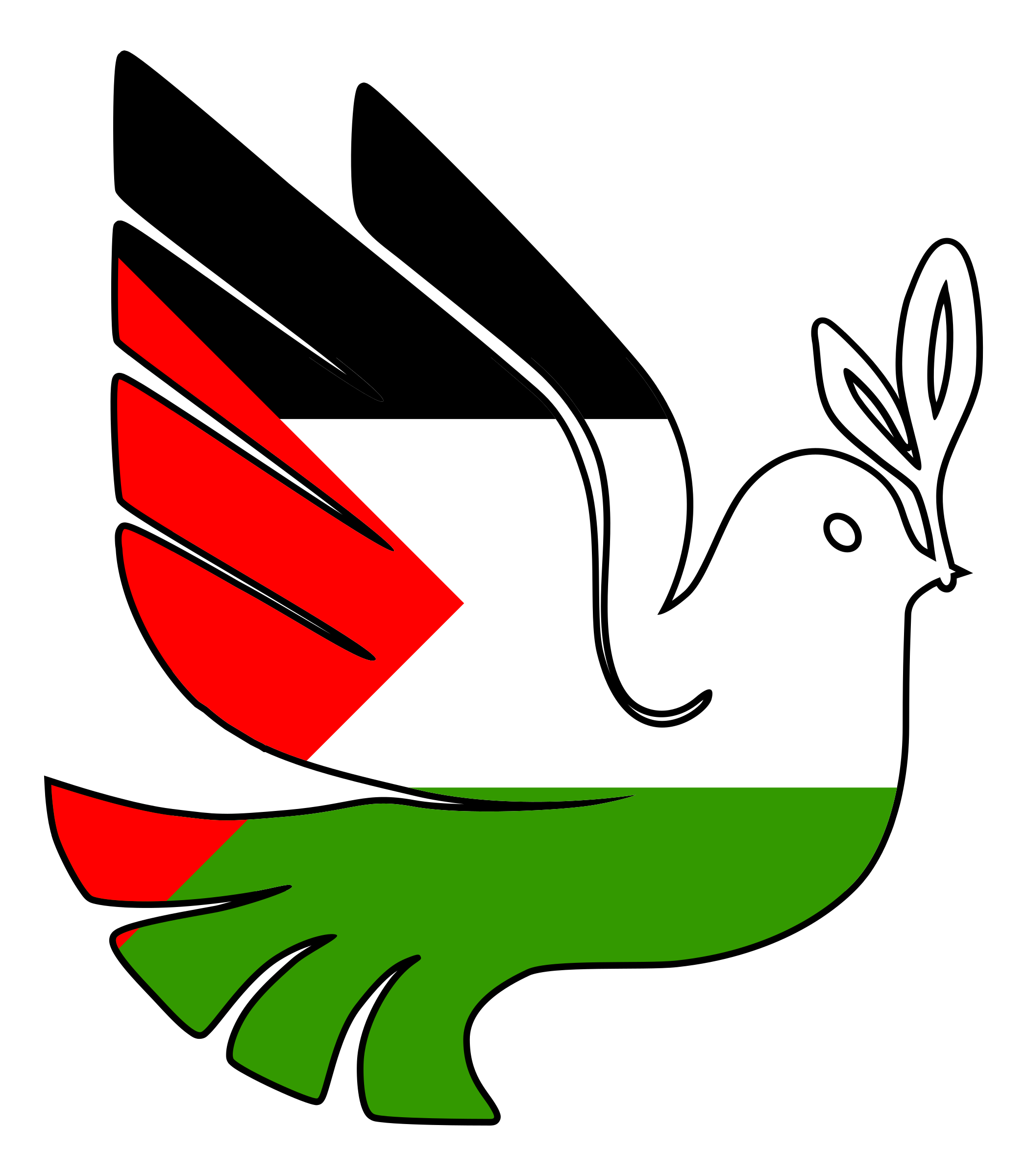 2096x2400 Handprint Clipart Palestine