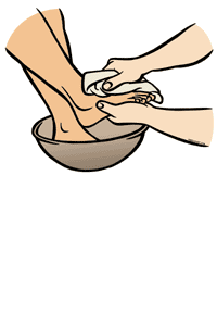 200x300 Washing Feet Clipart