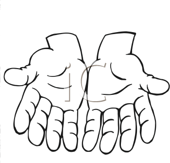350x335 Open Hands Clip Art