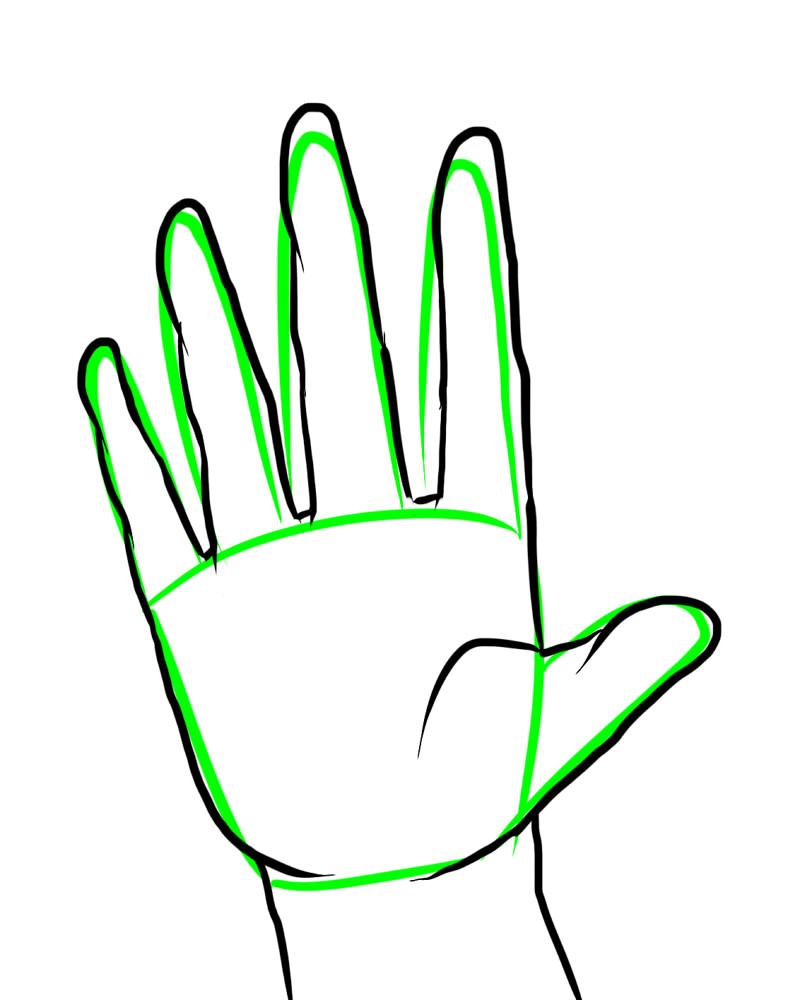 800x1000 Hand Palm Outline Clipart Panda