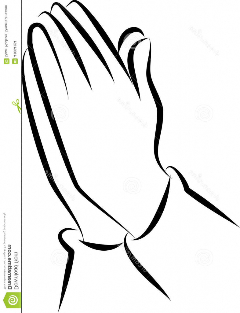 Hands Praying Drawing | Free download on ClipArtMag