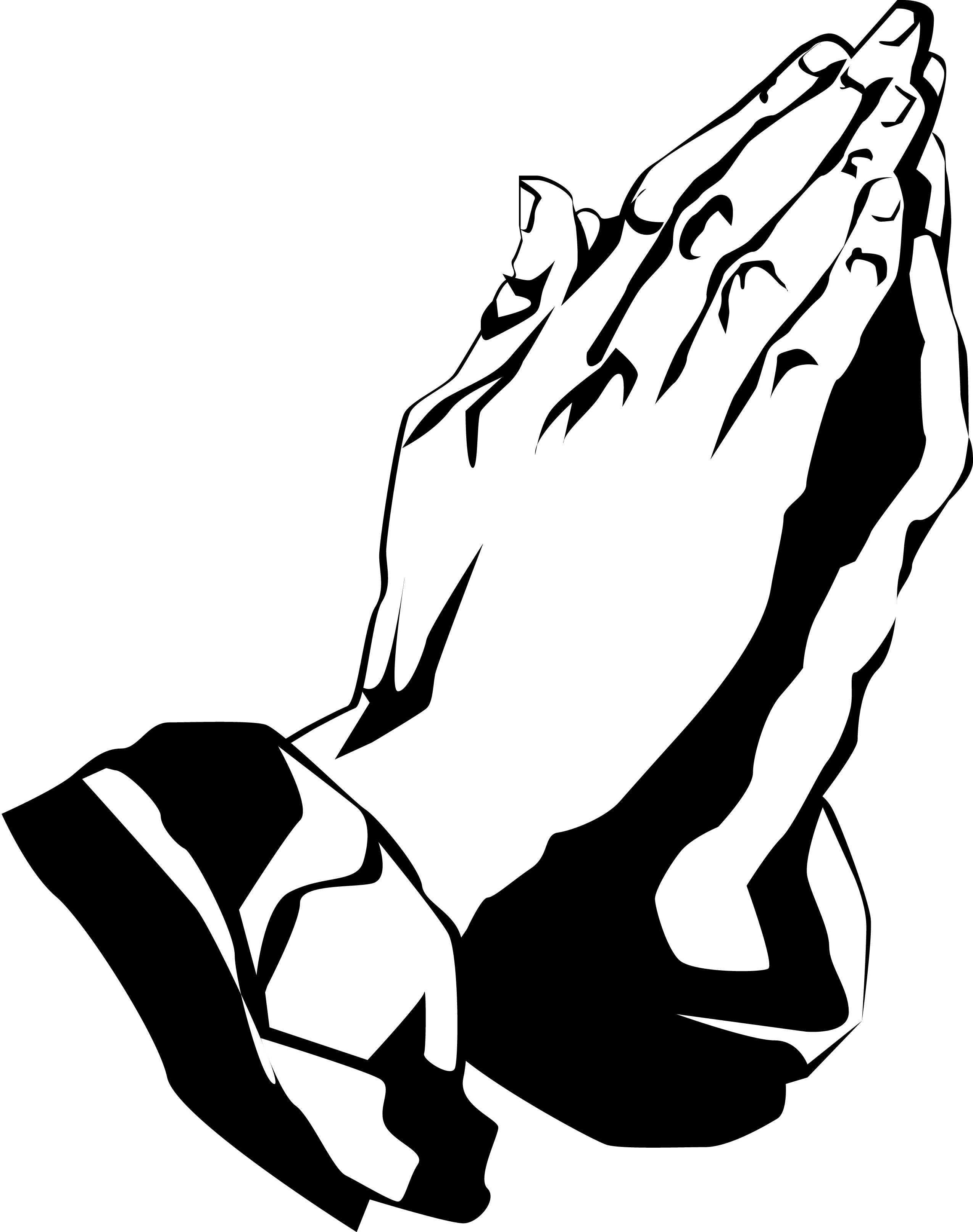 Hands Praying Drawing | Free download on ClipArtMag
