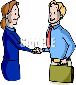267x300 Business Clipart Shake Hand
