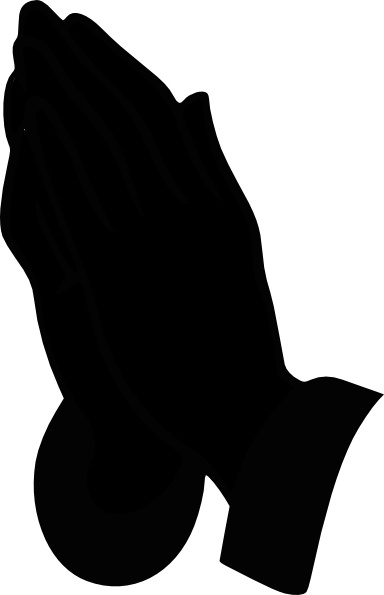 384x595 Jonadab Praying Hands Silhouette Clip Art Free Vector In Open