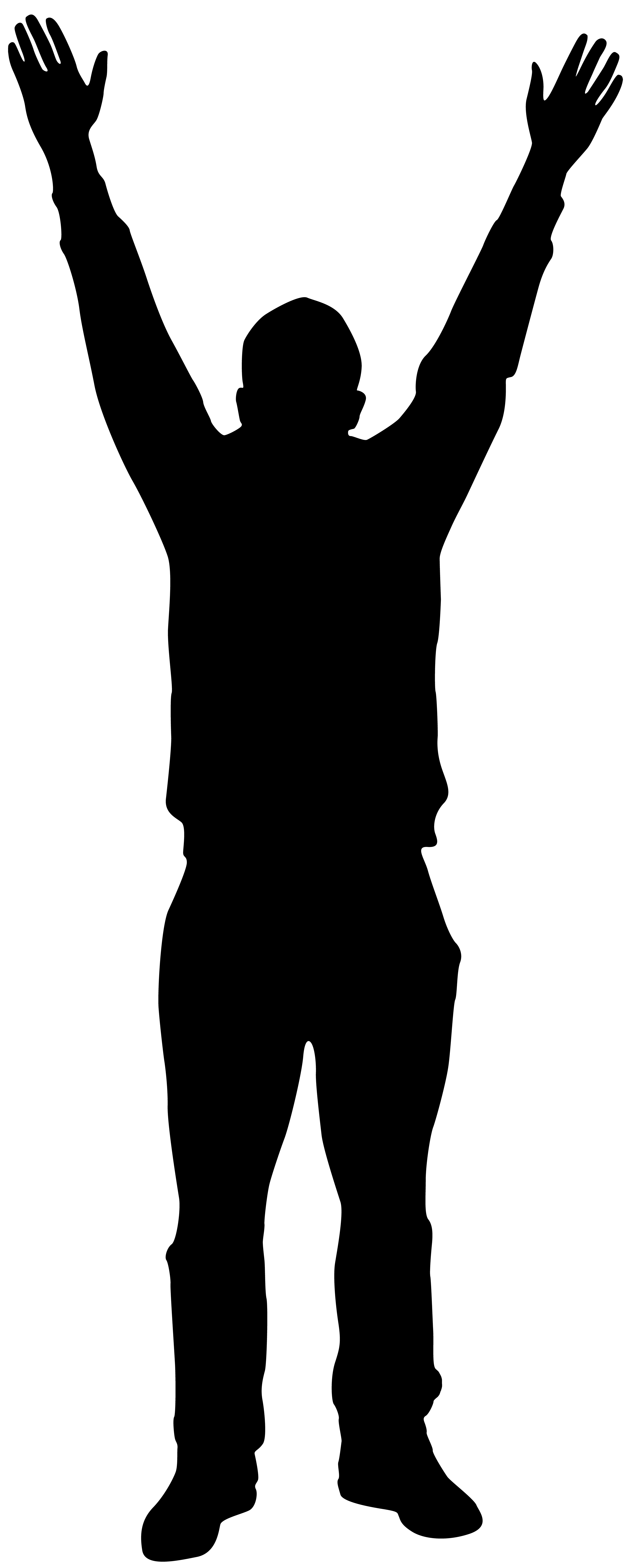 3219x8000 Man With Hands Up Silhouette Png Clip Art Imageu200b Gallery