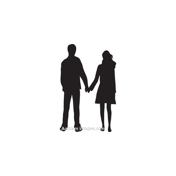 600x600 Clip Art Of A Couple Holding Hands Silhouette Found On Polyvore