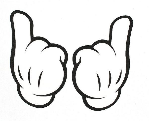 600x488 2 Hands Template Clipart 2201343