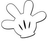 168x172 Mickey Mouse Hand Template