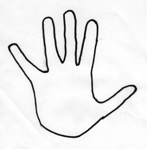 500x508 Best Photos Of Hand Turkey Template Printable