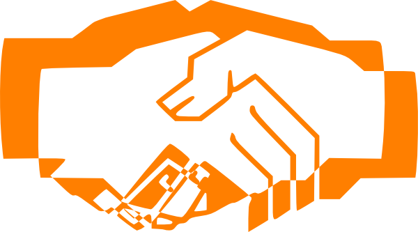 600x333 Handshake Orange Clip Art