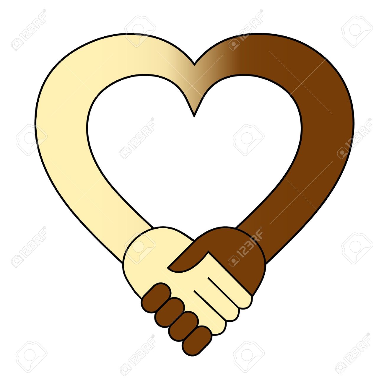 1300x1300 Heart Clipart Handshake