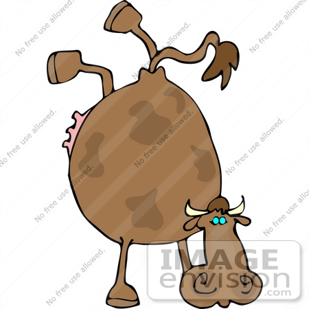 450x450 Cow Doing A Hand Stand Clipart