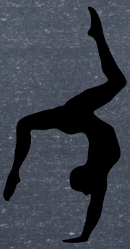 190x363 Gymnastics Handstand Silhouette