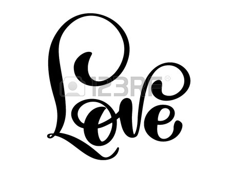 450x337 Handwritten Inscription Love Happy Valentines Day Card, Romantic