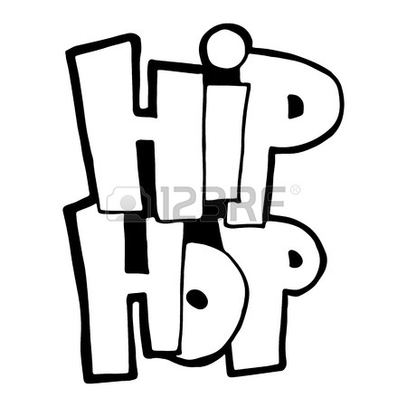 450x450 The Phrase Hip Hop. Graffiti Handwritten. Modern Brush Calligraphy