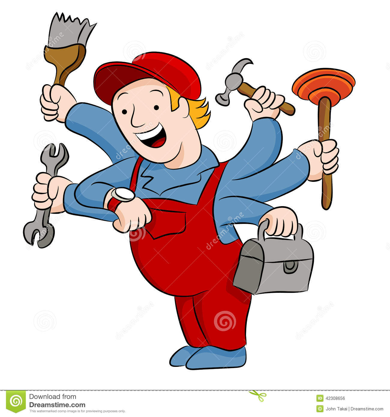 1300x1390 Handyman Clipart Free Download