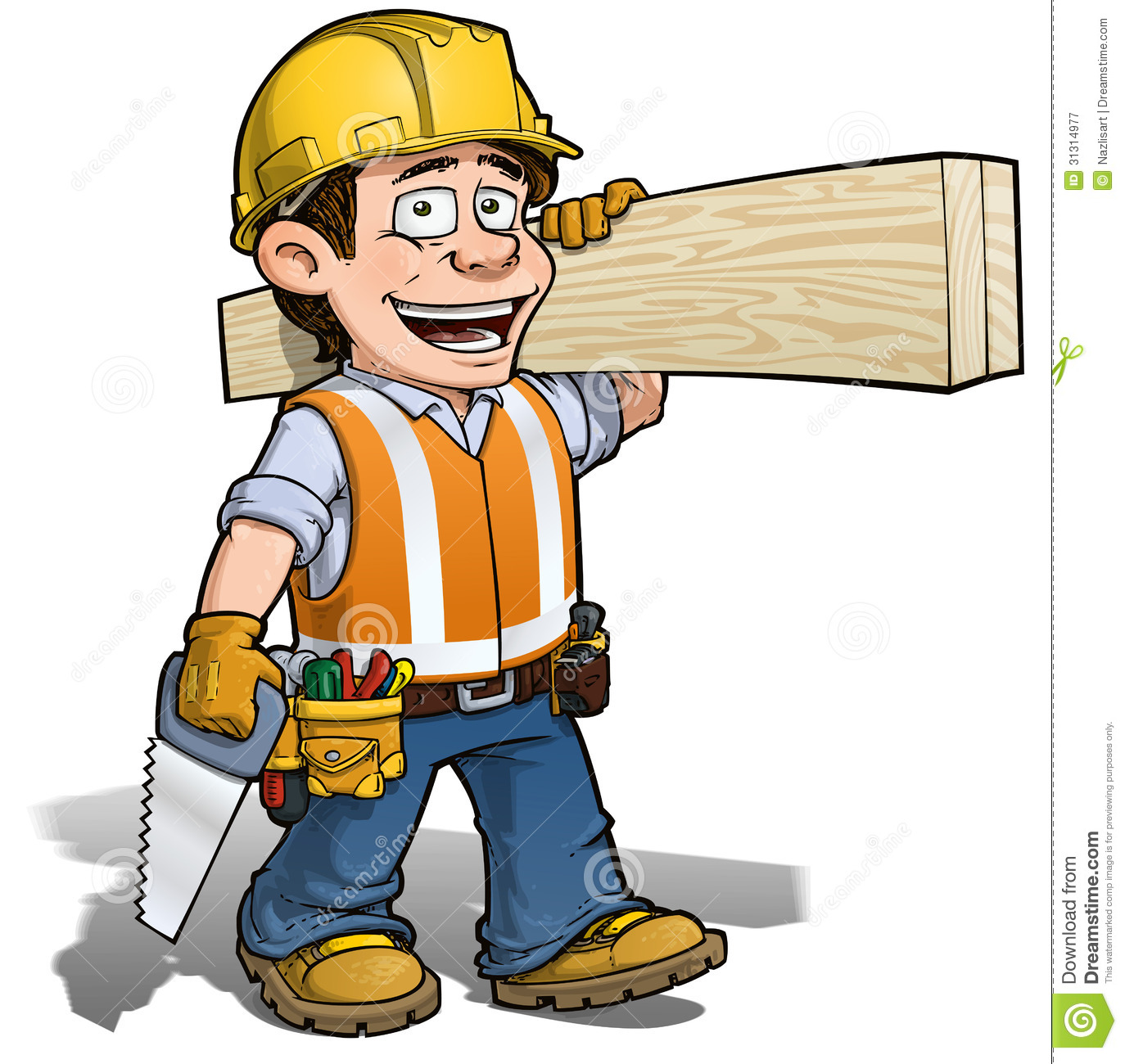 1374x1300 Cartoon Carpenter Clipart