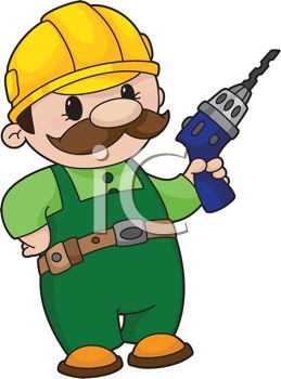 259x350 Cartoon Handyman Clipart