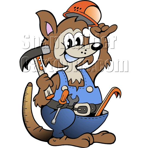 500x500 Handy Man Kangaroo With Tools