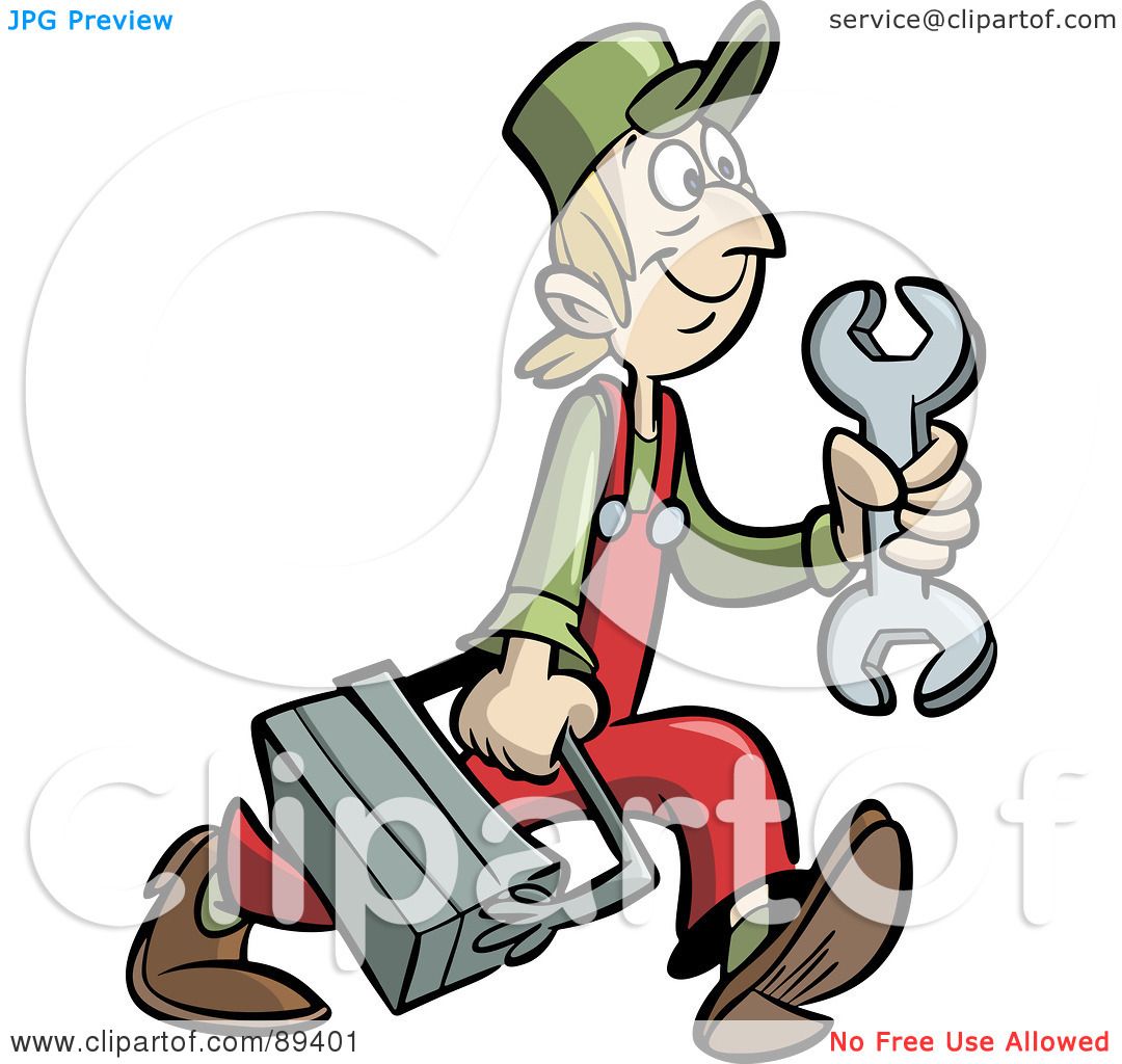 1080x1024 Royalty Free (Rf) Clipart Illustration Of A Scrawny Handy Man