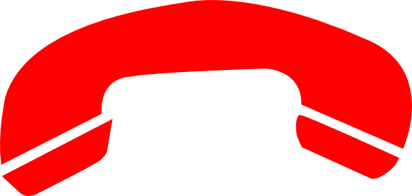 600x286 Phone Hang Up Red Horizontal Clip Art