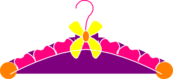 600x274 Dainty Hanger Pink Filled Clip Art