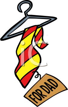 223x350 Royalty Free Clip Art Image Father's Day Necktie On A Hanger