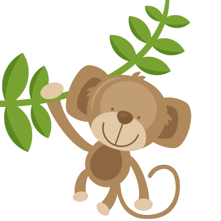 432x432 Hanging Monkey Svg Cut Files For Scrapbooking Silhouette Cut Files