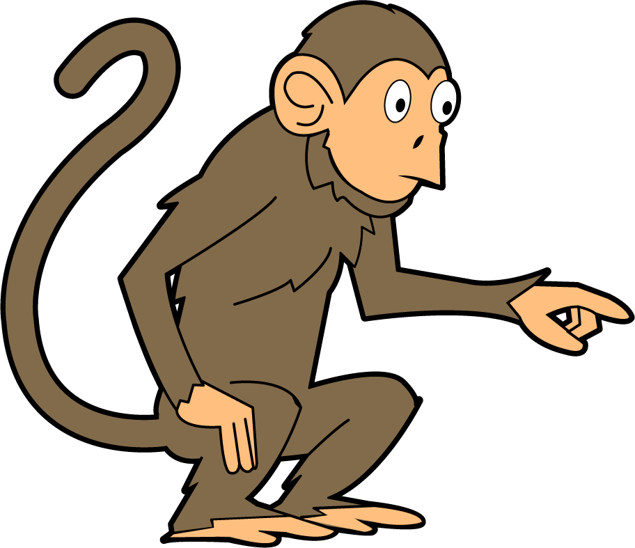 912x787 Clipart Monkey