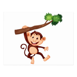 324x324 Monkey Clipart Postcards Zazzle