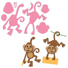 236x236 Monkey Door Hanger Template