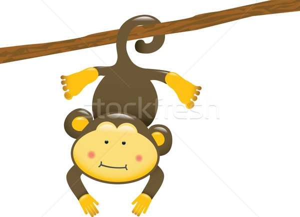 600x434 Monkey Hanging Vector Illustration Amy Lau (Mintymilk) ( 279256