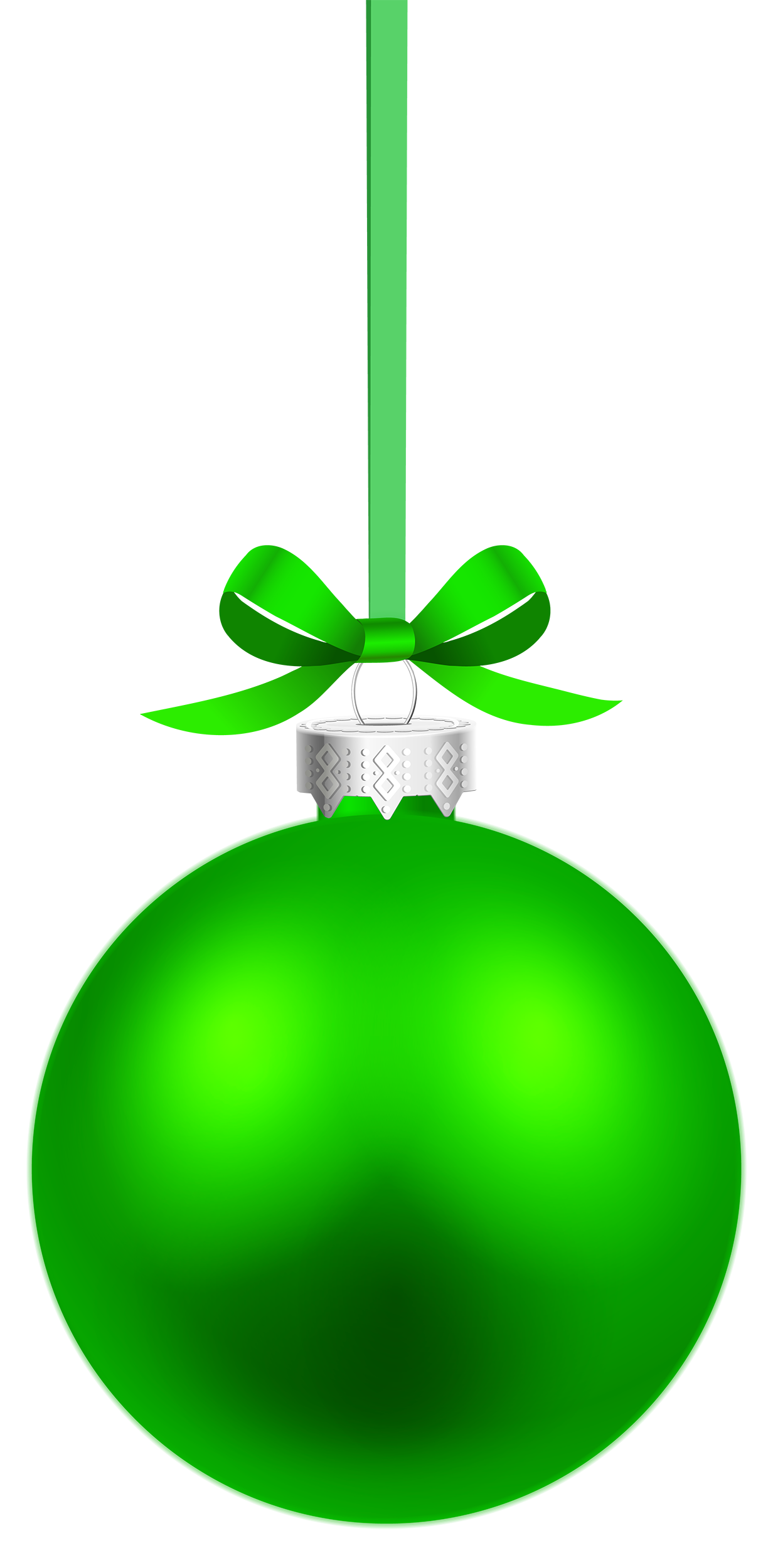 1232x2500 Green Hanging Christmas Ball Png Clipart