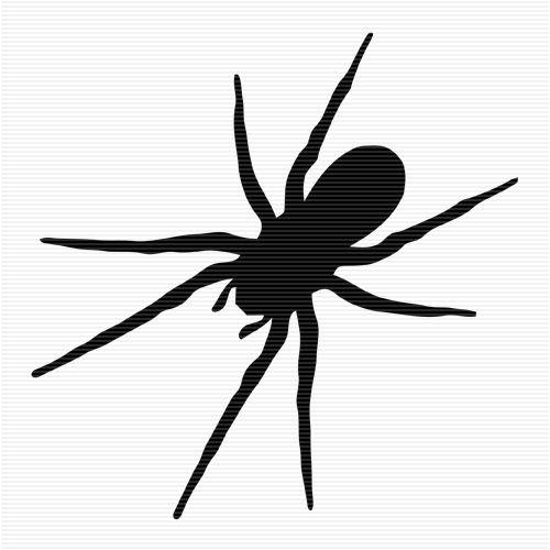 500x500 Spider Black And White Spider Clip Art Catalog 2